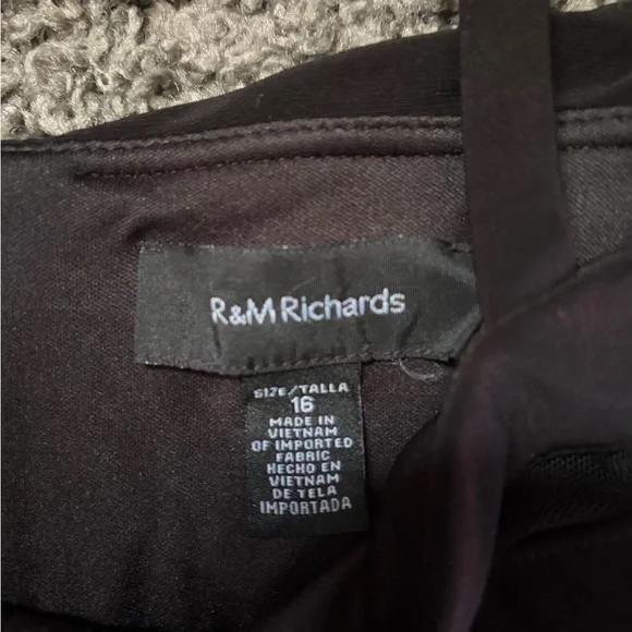 R&M Richards Black Cold-Shoulder Jumpsuit - Picture 3 of 3